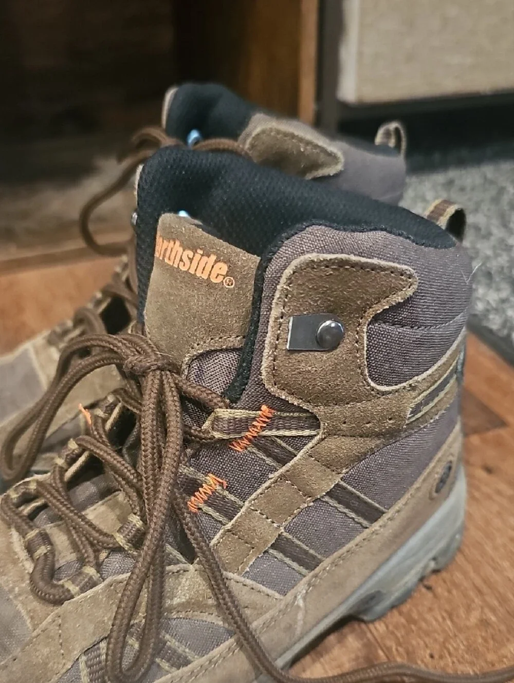 Northside Boys Youth Brown and Black Trail Hiking Boots